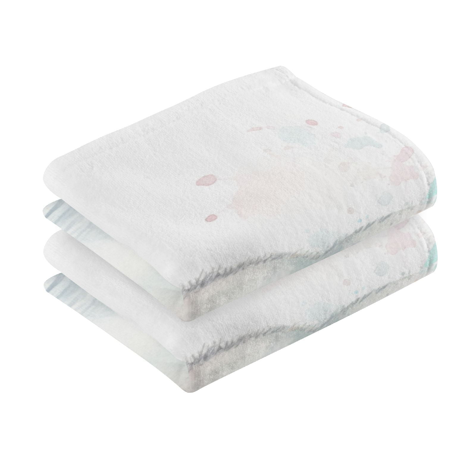 Elephant Ice Cream Hand Towel Bath Towels Face Towels Cotton Absorbent for Home Hotel Spa Swimming Yoga Sports Decorative Towel Set of 2