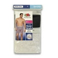 thumbnail image 5 of Fruit of the Loom Big Men's Tag Free Black and Gray Boxer Briefs, 5 of 5