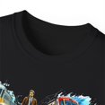 thumbnail image 4 of Unisex Ultra Cotton T-Shirt Two Trains and Stylish Man Train 006, 4 of 5