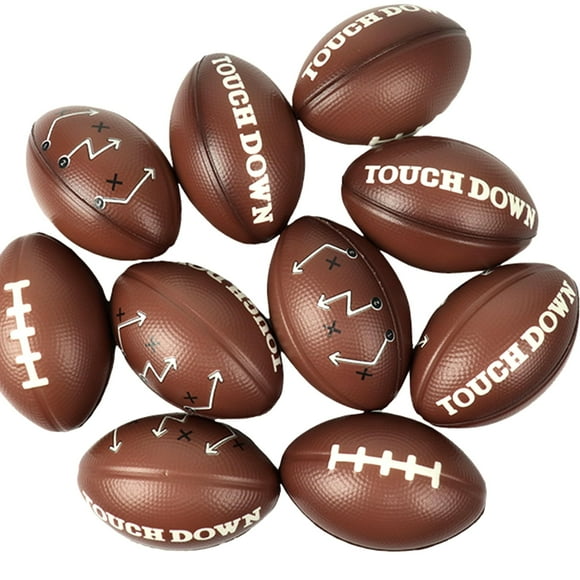 Foam Football GiftExpress Touchdown con estampado Touchdown, paquete de 12 pulgadas