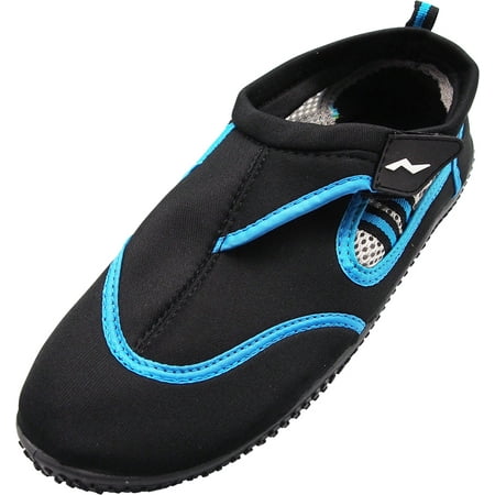 

NORTY Big Boys Water Shoes Child Male Beach Pool Shoes Black Blue 7 Big Kid