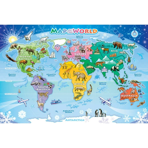World Map (tray)