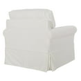 thumbnail image 6 of Home Square 2 Piece Slip Cover Fabric Accent Chair Set in Ivory Beige, 6 of 10