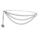 thumbnail image 3 of Cinturón de cadena de cintura flexibles retro delicado mujeres nupciales Plata Hugo Cinturón de cadena de cintura, 3 of 7