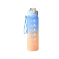 thumbnail image 2 of 1L Water Bottles Big Water Bottle with Straw Travel Water Bottle with Time Marker Motivational Sports Water Bottle Waterbottles Clear Water Bottles Summer Essentials Gifts for Men Women, 2 of 7