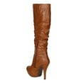 thumbnail image 3 of New Women Delicious Lava-S Leatherette Knee High Slouchy Stiletto Riding Boot, 3 of 5