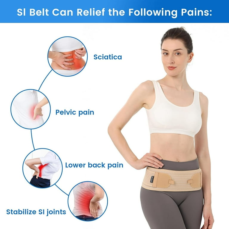 Velpeau Sacroiliac Si Joint Hip Belt for Women Men, Non-slip