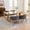 Grey, variant on Sesslife Upholstered Dining Chairs, Modern Linen Barrel Dining Room Chair with Arms, Wood Legs, Mid Century 19” W Accent Chair, Kitchen Chair for Dining Room, Living Room, Bedroom, Black