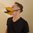thumbnail image 5 of 3 piezas de disfraz de cubierta de cara de pico de pájaro animal, cubiertas de cara de pato parlante cuerda ajustable para la oreja, máscara de boca de pato, 5 of 5