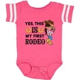 thumbnail image 3 of Inktastic Yes, This is My First Rodeo- Cowgirl in Hat and Boots Girls Baby Bodysuit, 3 of 5