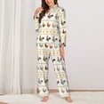 thumbnail image 2 of Fotbe Funny Chicken Pattern Long Sleeve Pajama Set for Women,Sleepwear Set,2-piece Loungewear Set,Soft PJs Comfy Nightwear with Pockets -XX-Large, 2 of 7