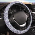 thumbnail image 3 of Lsque Lavender Flowers Ultra Soft Car Steering Wheel Cover for Women, Standard 15 inch Size for Truck Van SUV Auto, 3 of 8