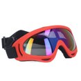 thumbnail image 2 of Large Dog Goggles, Impact Resistant Comfortable Frame Colorful Lens Dog Wear Sunglasses  For Riding Motorcycle 3004 Red Frame, 2 of 8