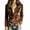 Brown, variant on Viluyesy Womens Velvet Jacket Zip Up Long Sleeve Collared Casual Fashion Coat Army Green Size M
