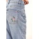 thumbnail image 5 of Jeans Wide Leg con flores bordadas /Juvenil, 568 (Azul claro) azul 13, 5 of 6
