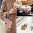 thumbnail image 5 of HUIACONG Floral Bee Psychedelic Automotive Interior Accessories, with Key Ring Car Cup Holder Coaster, Compatible with Trucks Cars, 5 of 7