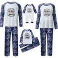 thumbnail image 2 of Navy Blue Rudolph-Themed Family Christmas Pajamas, Matching Holiday Set for the Family, Cotton Blend, 2 of 7