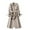 Beige, variant on UJNDER Women Overcoat Solid Slim Fit Coat Jacket Long Outerwear Windbreaker Trench British Style Over Knee Trench Coat Women Khaki XL