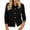 Black-02, variant on Women Collared Button‑Front Knit Cardigan, Long‑Sleeve Lightweight Sweater Jacket with Chest Pocket and Gold Decor Buttons