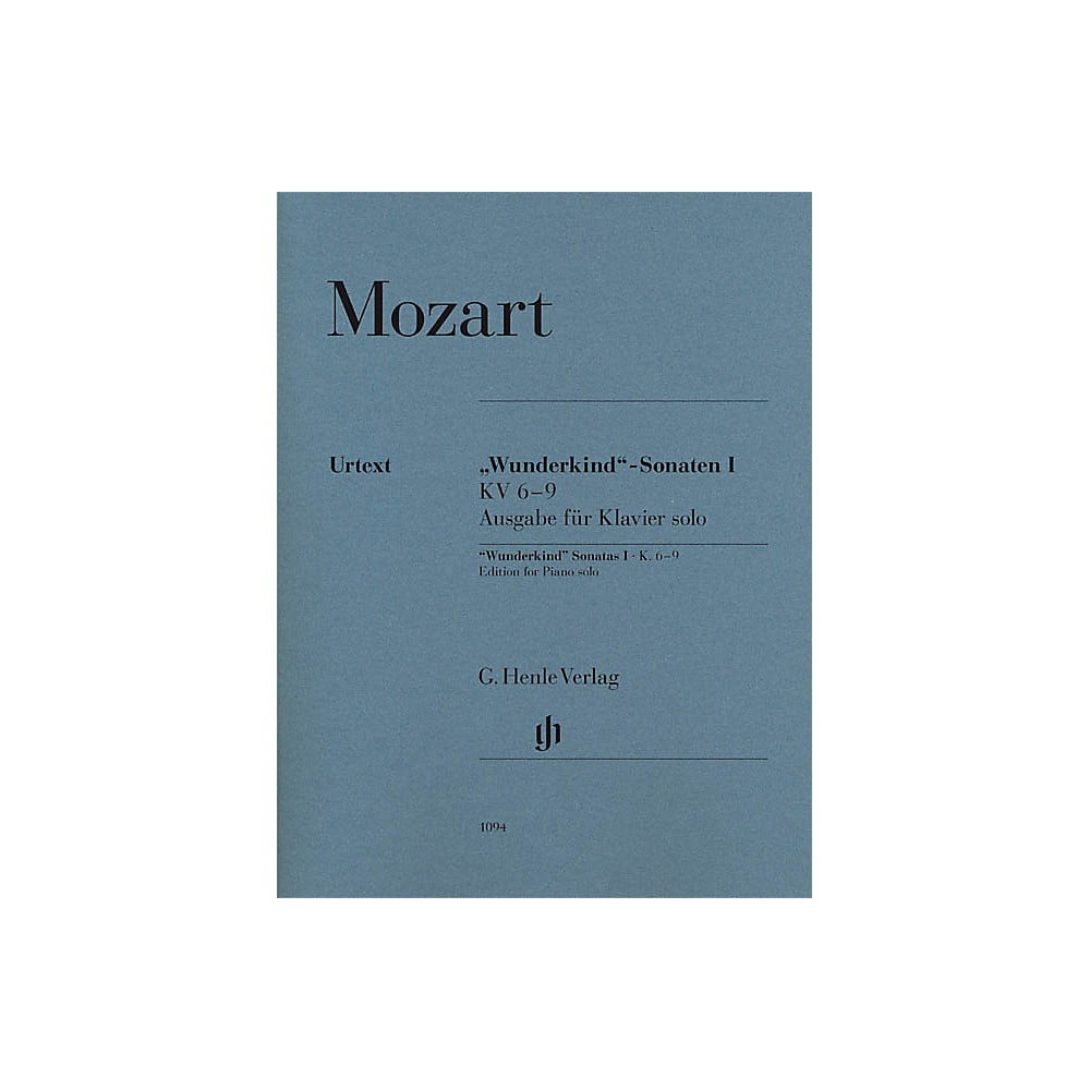 G. Henle Verlag Wolfgang Amadeus Mozart - Wunderkind Sonatas, Volume 1 ...