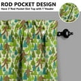 thumbnail image 5 of Funny Bigfoot Kitchen Curtains for Windows – Retro Forest Mountain Cabin Decor, Mythical Creature Window Drapes for Nature Lovers, Rustic Camping Themed Curtain Panels, 5 of 6