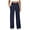 Navy Blue, variant on Womens Yoga Pants Wide Leg Pants Work Lounge Pants Crossover High Waisted Loose Casual with Pockets