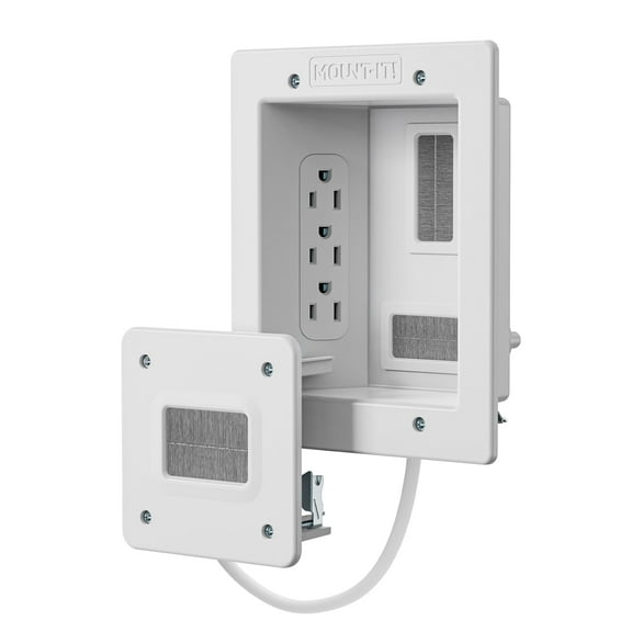 In-Wall Cable Concealer with Recessed Power