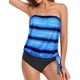 thumbnail image 1 of Traje de Baño Mujer Trajes de Baño Bandeau de Dos Piezas Para Mujer, Corte Holgado, Camiseta Sin Mangas Con Pantalones Cortos, Cómodo Conjunto de Baño Para Adolescentes., 1 of 7