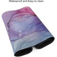 thumbnail image 6 of Rose Pink Blue and Gold Marble Extended Large Gaming Mouse Pad Non Slip Rubber Base Mousepad Stitched Edges 31.5 X 11.8 Inch, 6 of 6