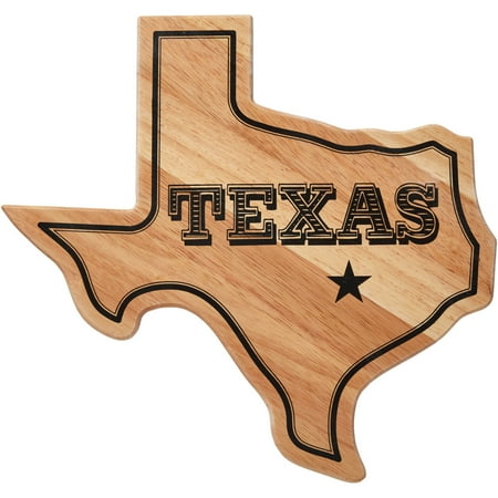 - Farberware Texas State Shaped Rubber Wood Cutting Board