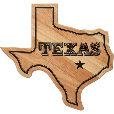 Farberware Texas State Shaped Rubber Wood Cutting (Best Wood For Chopping Board)