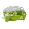 thumbnail image 1 of Almencla Hamster Cage Exercise Playing House with Water Bottle Portable Small Animal Cage Green, 1 of 8
