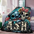 thumbnail image 1 of Cartoon Cute Stich Blanket, 3D Printing Lilo & Strong Soft and Comfortable Children's Nap Sleeping Blanket, Bedding, 1 of 5