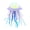 Blue, variant on Simulated Glowing Jellyfish Aquarium Decoration, Soft Clear Jellyfish Ornament with Suction Cup for Fish Tank, Underwater Luminous Decor, Miniature Figurine Gift