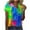 Multicolor, variant on gbyLJF Fitted Short Sleeve Shirts for Women Trendy Tops Blouses for Women Dressy Womens T Shirts Trendy Multicolor M
