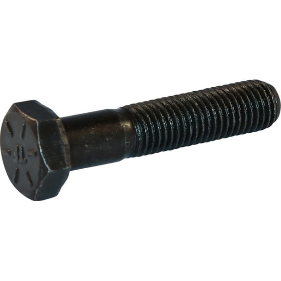 7/8-14 x 8 Hex Head Cap Screws, Alloy Steel Grade 8, Plain Finish (Quantity: 25 pcs) - Fine Thread UNF, Partially Threaded, 8 Inch, Thread 7/8 Inch
