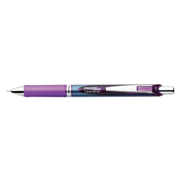 Pentel EnerGel RTX Gel Pen, (0.7mm) Medium Metal Tip, Violet Ink ...