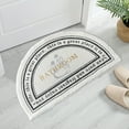 thumbnail image 4 of jifeng Non-Slip Floor Rug Doormat Indoor Machine Washable Dryable Effective Grip Carpet Bathroom Semi-circle, 4 of 9