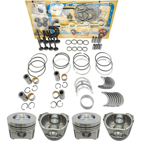 V3800 Engine Overhaul Rebuild Kit (No cylinder liner) for Kubota V3800-CR-T EFI Engine M105S Tractor Combustion Chamber Diameter 59mm