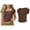 Brown, variant on T Shirts for Girls Short Sleeve Square Neck Ribbed Tshirts Kids Basic Plain Girl Tops,Beige,11-12 Years