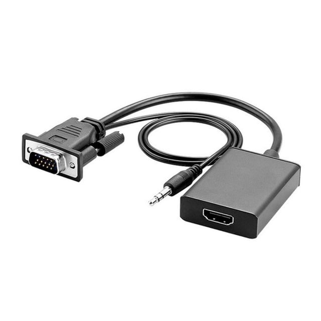 Convertidor de interfaz multimedia VGA a HD 1080p 60Hz vga con salida de sonido computadoras portáti