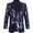 Dark Blue, variant on Blazer Sparkle Suit Disco Prom Jacket Party Shiny Tuxedo Banquet Celebration Fashion Sport Coat for Mens Adult