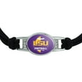 thumbnail image 2 of LSU Football Novelty Suede Leather Metal Bracelet, 2 of 4