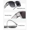thumbnail image 5 of TINHAO Polarized Sunglasses Over Glasses for Women Men, Fit Over Glasses Sunglasses with Square Oversized UV Protection, 5 of 7