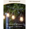 thumbnail image 6 of Smart Patio Lights 49Ft LED Outdoor String Lights Waterproof IP65, App Control, Compatible with Alexa, Dimmable Edison Bulbs Outdoor Light for Yard Porch Bistro Outside, 6 of 10