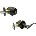 thumbnail image 2 of (3 pack) Taiwan Fu Hsing Industrial 221777 Tru-Guard Bergamo Combination Lever Lockset, Aged Bronze, 2 of 3