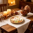 thumbnail image 6 of 20Pc Thanksgiving Fall Pumpkin Maple Leaf Disposable Paper Plates, 7 Inch Disposable Easy Cleanup for Fall Harvest Family Gathering Outdoor Picnic Thanksgiving Holiday Party Table Decor, 6 of 6