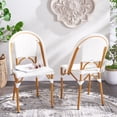 thumbnail image 2 of SAFAVIEH California Outdoor Patio Side Chair, White, Set of 2, 2 of 11