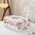 thumbnail image 5 of Manfei Ocean Themed Shell Zipper Queen Comforter Set with Fitted Sheet and 2 Pillowcases,Cute Coquette Bowknot Zipper Bedding Set,Reversible,4 Pieces, 5 of 7