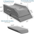 thumbnail image 5 of KingPavonini Adjustable Leg Elevation Pillows for Swelling After Surgery, Cooling Memory Foam Leg Wedge Pillow for Blood Circulation, Wedge Pillow for Sleeping, Sciatica Knee Hip Ankles Pain Relief, 5 of 8